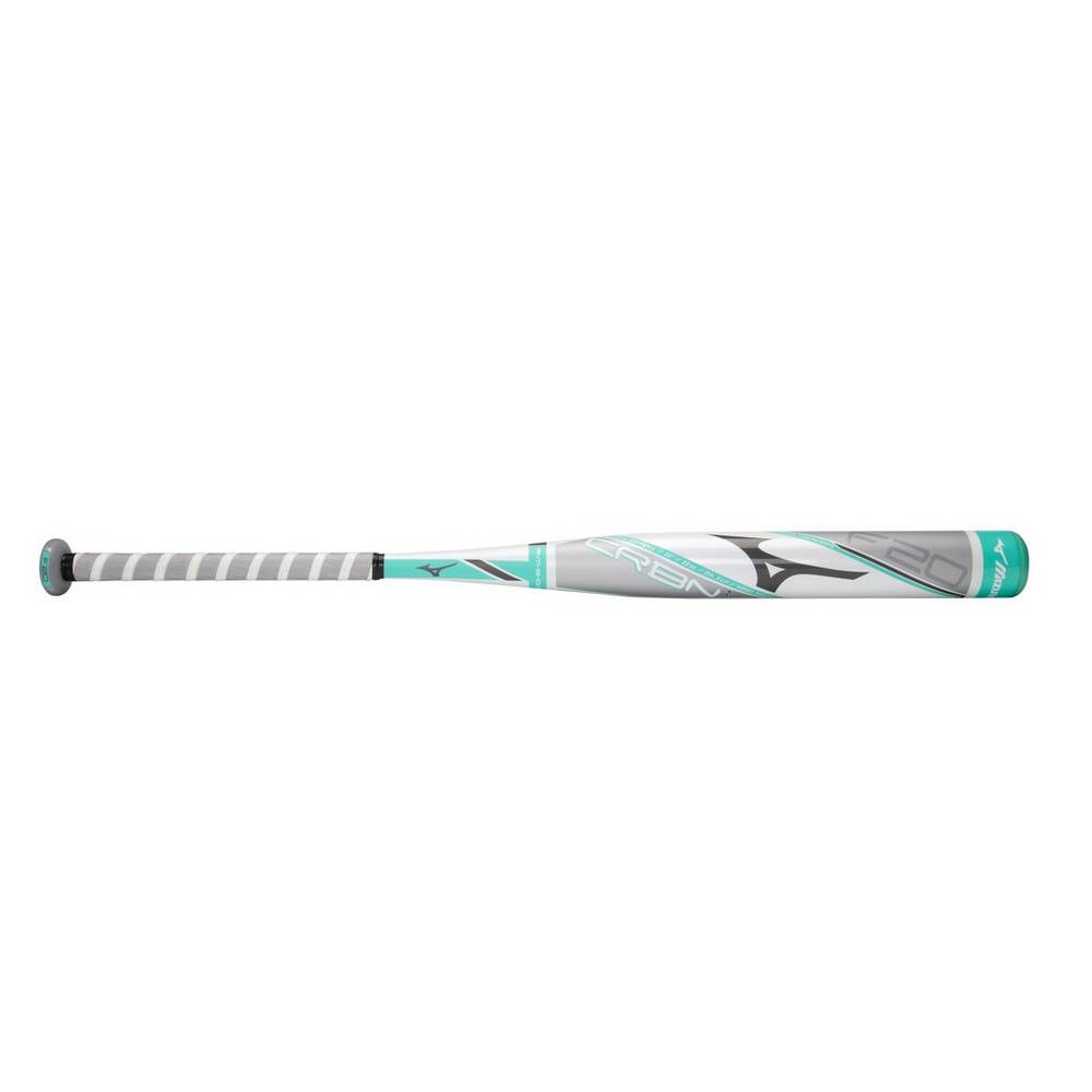 Mizuno Women's F20-CRBN1 - Fastpitch Softball Bat (-8) White/Mint (340543-GUW)